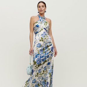 Reformation Veria Silk Maxi Dress Brand New